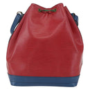 LOUIS VUITTON Epi Noe Shoulder Bag Tricolor Red Blue M44084 LV Auth 162018-2