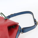 LOUIS VUITTON Epi Noe Shoulder Bag Tricolor Red Blue M44084 LV Auth 162018-8
