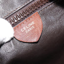 CELINE Shoulder Bag Leather Brown Gold Auth 162021-12