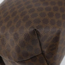 CELINE Macadam Canvas Clutch Bag PVC Leather Brown Gold Auth 162022-11