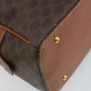 CELINE Macadam Canvas Hand Bag PVC Leather Brown Gold Auth 162026-13