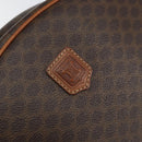 CELINE Macadam Canvas Hand Bag PVC Leather Brown Gold Auth 162026-14