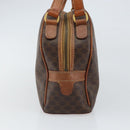 CELINE Macadam Canvas Hand Bag PVC Leather Brown Gold Auth 162026-5