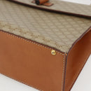 CELINE Macadam Canvas Hand Bag PVC Beige Gold Auth 162029-10