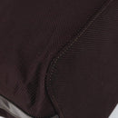 CELINE Tote Bag Canvas patent leather Brown Silver Auth 162037-14