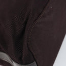 CELINE Tote Bag Canvas patent leather Brown Silver Auth 162037-16