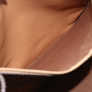 CELINE Macadam Canvas Tote Bag PVC Leather Brown Gold Auth 162038-20
