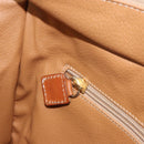 CELINE Macadam Canvas Tote Bag PVC Leather Brown Gold Auth 162039-20