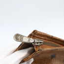 MCM Logogram Vicetos Clutch Bag PVC Leather Brown Gold Auth 162043-8