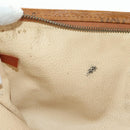 MCM Logogram Vicetos Clutch Bag PVC Leather Brown Gold Auth 162043-18