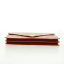 MCM Vicetos Logogram Business Bag PVC Leather Brown Gold Auth 162044-9