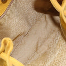 BOTTEGA VENETA Tote Bag Tote Bag Suede Yellow Silver Auth 162049-10