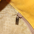 BOTTEGA VENETA Tote Bag Tote Bag Suede Yellow Silver Auth 162049-19