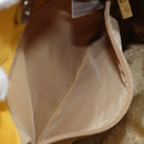 BOTTEGA VENETA Tote Bag Tote Bag Suede Yellow Silver Auth 162049-11