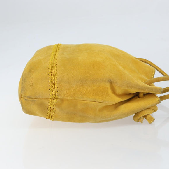 BOTTEGA VENETA Tote Bag Tote Bag Suede Yellow Silver Auth 162049