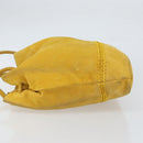 BOTTEGA VENETA Tote Bag Tote Bag Suede Yellow Silver Auth 162049-4