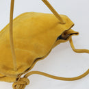 BOTTEGA VENETA Tote Bag Tote Bag Suede Yellow Silver Auth 162049-6