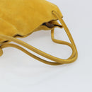 BOTTEGA VENETA Tote Bag Tote Bag Suede Yellow Silver Auth 162049-7