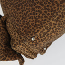 BOTTEGA VENETA Backpack Nylon Brown Gold Auth 162050-17