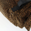 BOTTEGA VENETA Backpack Nylon Brown Gold Auth 162050-18