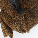 BOTTEGA VENETA Backpack Nylon Brown Gold Auth 162050-19
