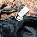 BOTTEGA VENETA Backpack Nylon Brown Gold Auth 162050-25