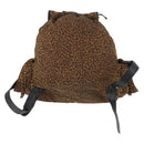 BOTTEGA VENETA Backpack Nylon Brown Gold Auth 162050-2