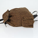 BOTTEGA VENETA Backpack Nylon Brown Gold Auth 162050-4
