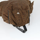 BOTTEGA VENETA Backpack Nylon Brown Gold Auth 162050-6