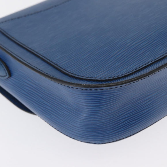 LOUIS VUITTON Epi Saint Cloud GM Shoulder Bag Toledo Blue M52195 LV Auth 162051