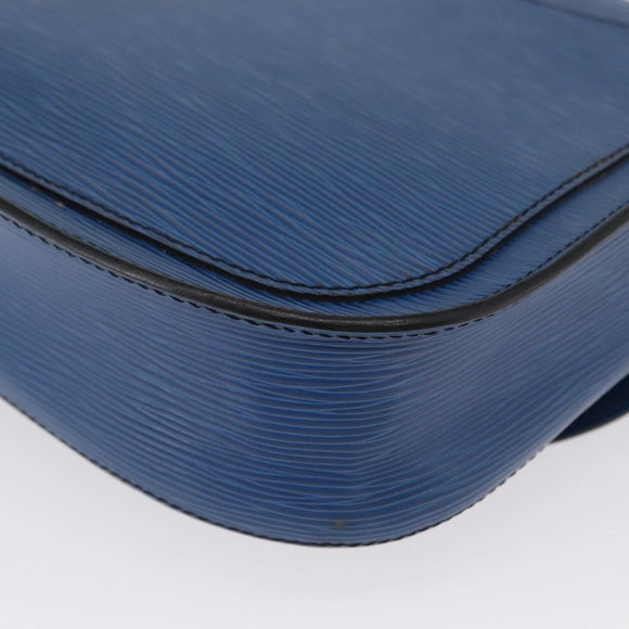 LOUIS VUITTON Epi Saint Cloud GM Shoulder Bag Toledo Blue M52195 LV Auth 162051