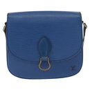 LOUIS VUITTON Epi Saint Cloud GM Shoulder Bag Toledo Blue M52195 LV Auth 162051-2