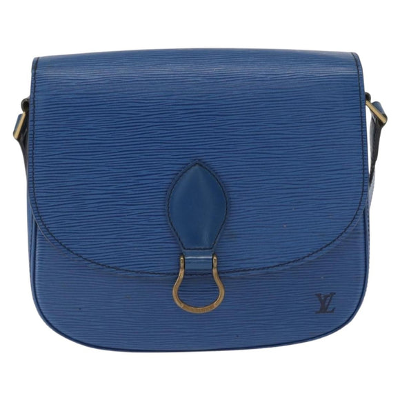 LOUIS VUITTON Epi Saint Cloud GM Shoulder Bag Toledo Blue M52195 LV Auth 162051