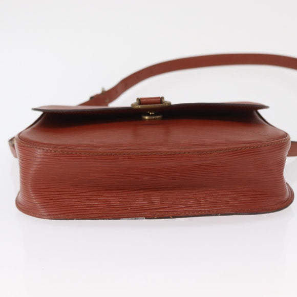 LOUIS VUITTON Epi Saint Cloud GM Shoulder Bag Brown M52193 LV Auth 162052