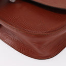 LOUIS VUITTON Epi Saint Cloud GM Shoulder Bag Brown M52193 LV Auth 162052-16