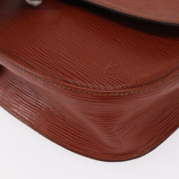 LOUIS VUITTON Epi Saint Cloud GM Shoulder Bag Brown M52193 LV Auth 162052