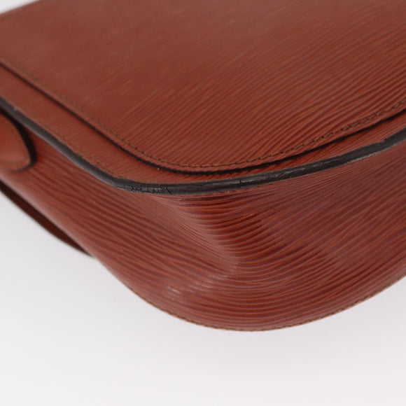 LOUIS VUITTON Epi Saint Cloud GM Shoulder Bag Brown M52193 LV Auth 162052