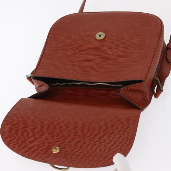 LOUIS VUITTON Epi Saint Cloud GM Shoulder Bag Brown M52193 LV Auth 162052