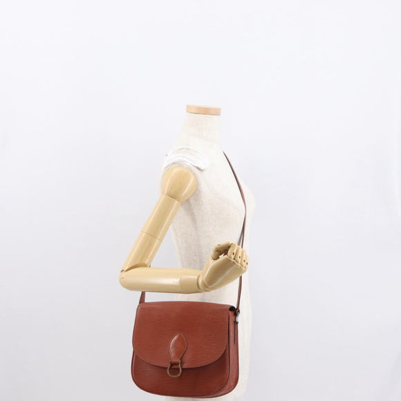 LOUIS VUITTON Epi Saint Cloud GM Shoulder Bag Brown M52193 LV Auth 162052