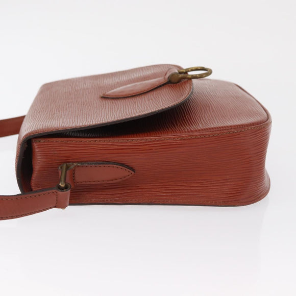 LOUIS VUITTON Epi Saint Cloud GM Shoulder Bag Brown M52193 LV Auth 162052