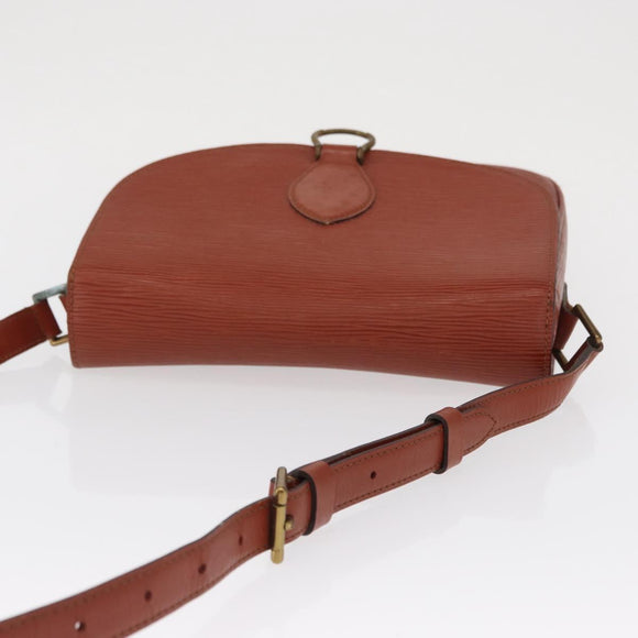 LOUIS VUITTON Epi Saint Cloud GM Shoulder Bag Brown M52193 LV Auth 162052