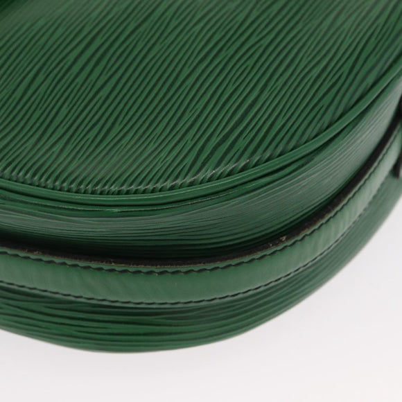 LOUIS VUITTON Epi Jeune Fille MM Shoulder Bag Green M52154 LV Auth 162053