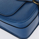 LOUIS VUITTON Epi Cartouchiere MM Shoulder Bag Blue M52245 LV Auth 162054-14