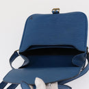 LOUIS VUITTON Epi Cartouchiere MM Shoulder Bag Blue M52245 LV Auth 162054-18