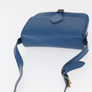 LOUIS VUITTON Epi Cartouchiere MM Shoulder Bag Blue M52245 LV Auth 162054-6