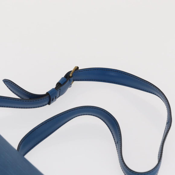 LOUIS VUITTON Epi Cartouchiere MM Shoulder Bag Blue M52245 LV Auth 162054