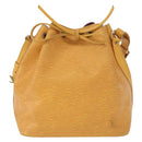 LOUIS VUITTON Epi Petit Noe Shoulder Bag Yellow M44109 LV Auth 162059-2
