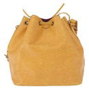 LOUIS VUITTON Epi Petit Noe Shoulder Bag Yellow M44109 LV Auth 162059-3