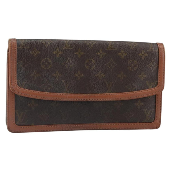 LOUIS VUITTON Monogram Pochette Dam GM Clutch Bag M51810 LV Auth 162060