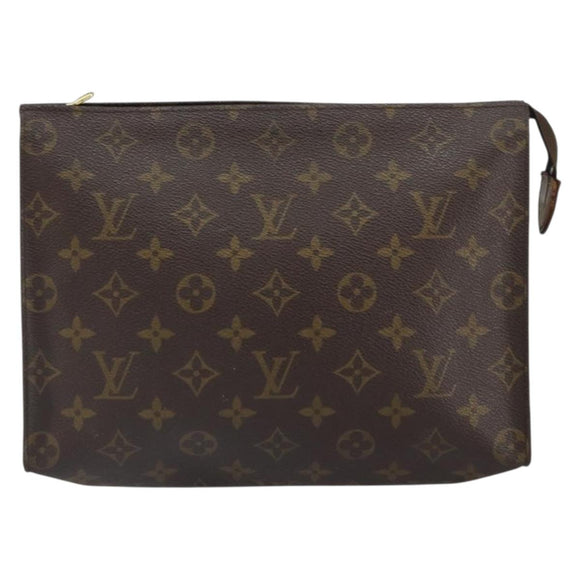 LOUIS VUITTON Monogram Poche Toilette 26 Pouch M47542 LV Auth 162065